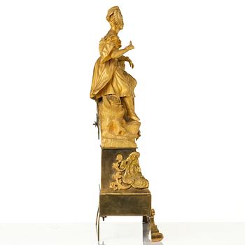 A mantle clock, presumably french, second half of the 19th century.