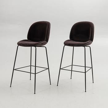 GamFratesi, Bar stools, a pair, "Beetle Bar Chair", Gubi, Denmark.
