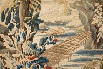 A tapestry, "Verdure", tapestry weave, ca 279-282,5 x 196-202 cm, signed M.R.D'AVBVSSONj.DVMONTEIL.