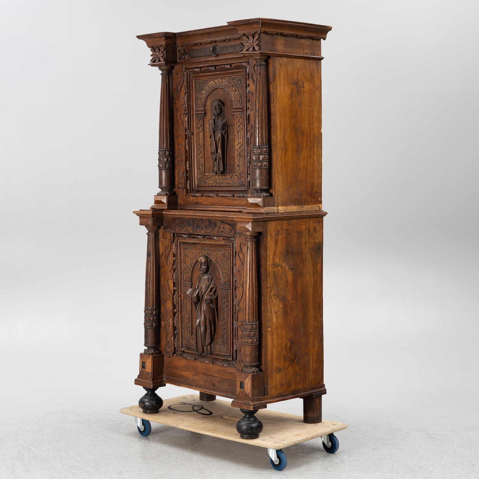 Skåp, barockstil, 1800-tal.