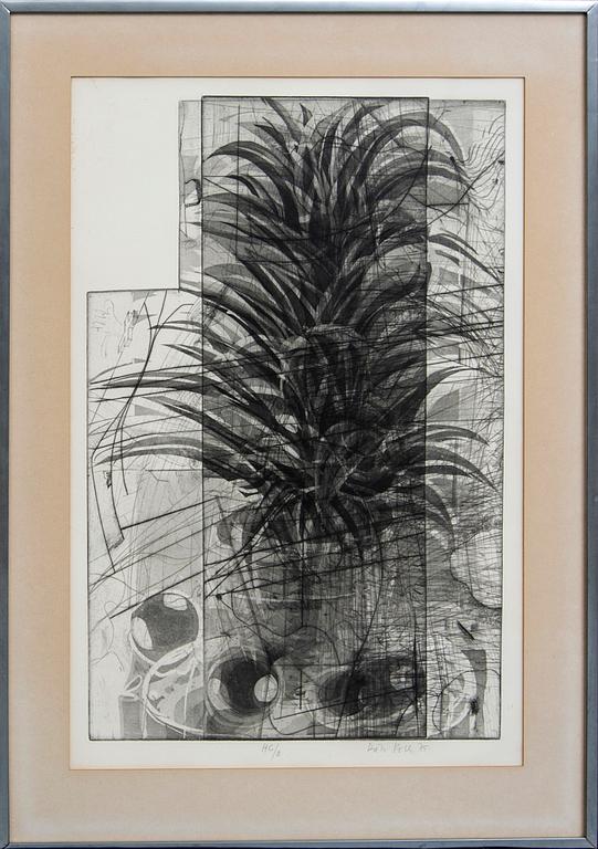 Dieter Roth, a signed and numbered drypoint/aquatint.