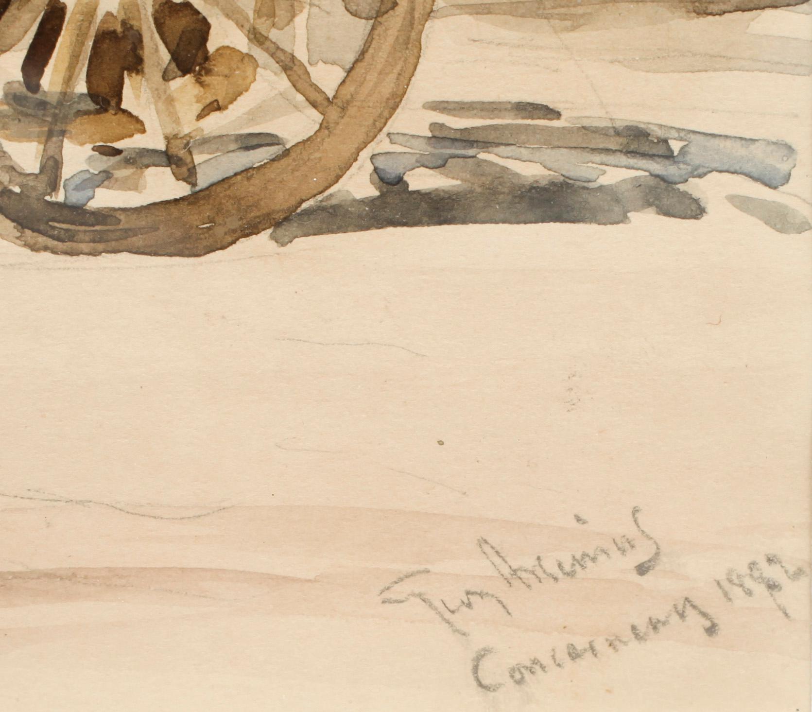 GEORGE ARSENIUS, akvarell, sign o dat 1882.