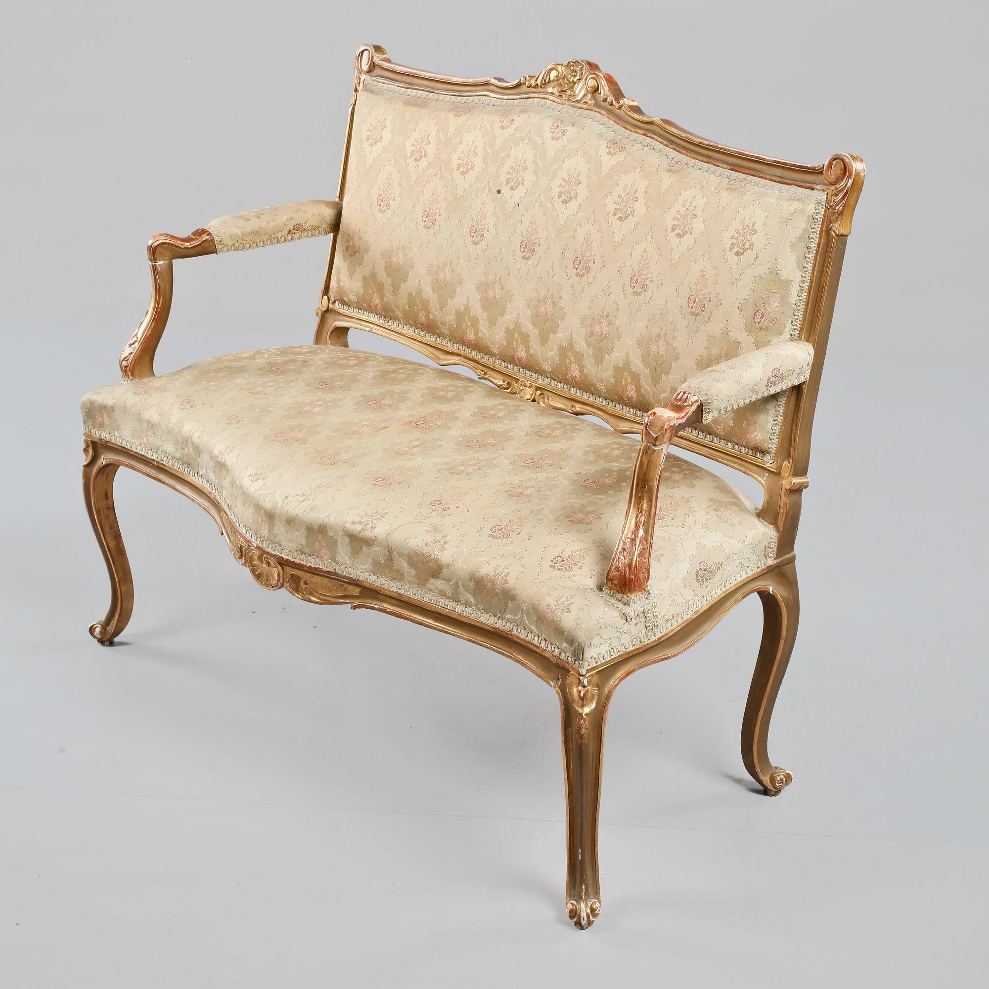 SOFFA, Louis XVI-stil, omkring 1900.