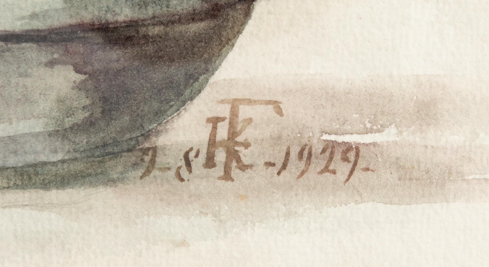 H Fabricius Flower Basket.