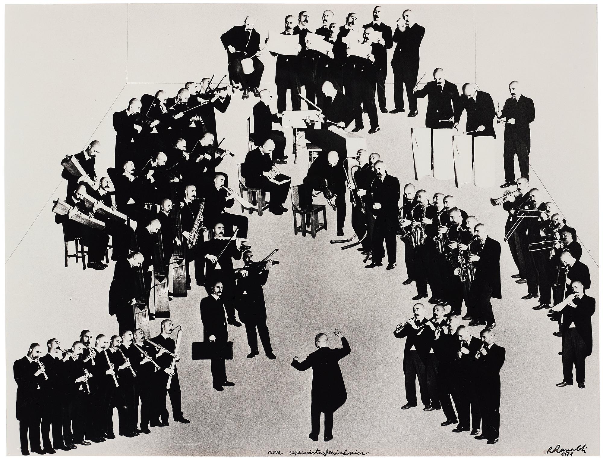 Renato Ranaldi, photo collage, signed and dated 1971.