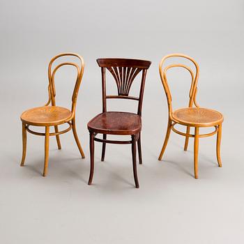 CAFÉSTOLAR, 2+1 st, Jacob & Josef Kohn, Wien och Thonet, Wien sekelskiftet 1800/1900.