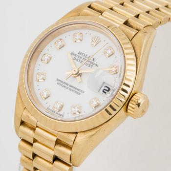 ROLEX, Oyster Perpetual, Datejust, wristwatch, 26 mm.