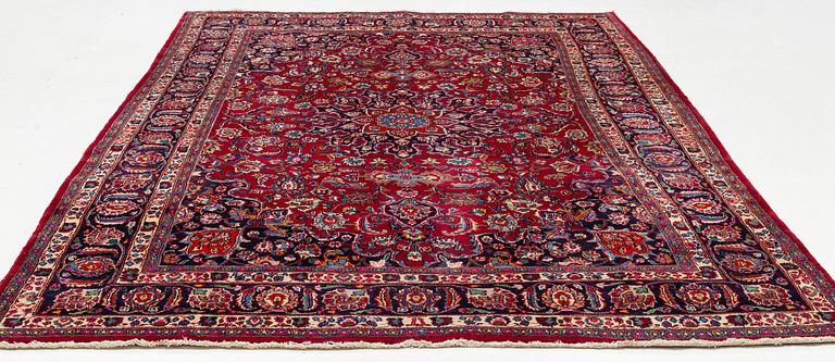 Carpet, Meshed, approximately 370 x 238 cm.