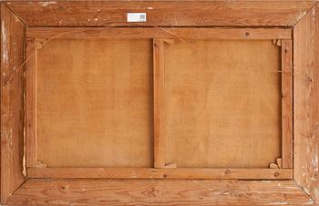 OKÄND KONSTNÄR, olja på duk, 1800/1900-tal. Sign Sten Lundmark.