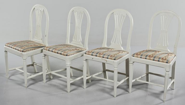 STOLAR, 4 st, sengustavianska, omkring år 1800.