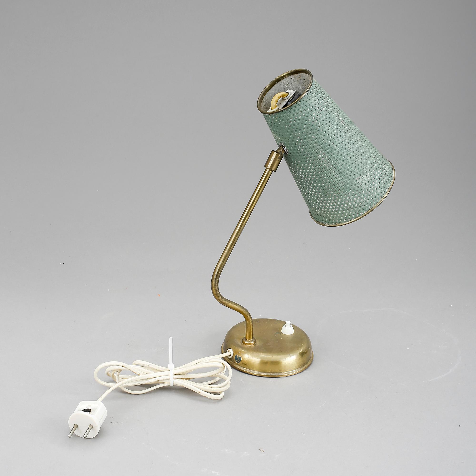 BORDSLAMPA, Sverige, 1900-talets mitt.