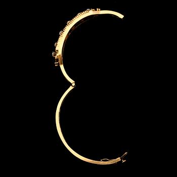 ARMBAND, 14K guld och opaler, 1900-talets mitt. Total vikt ca 19 g.