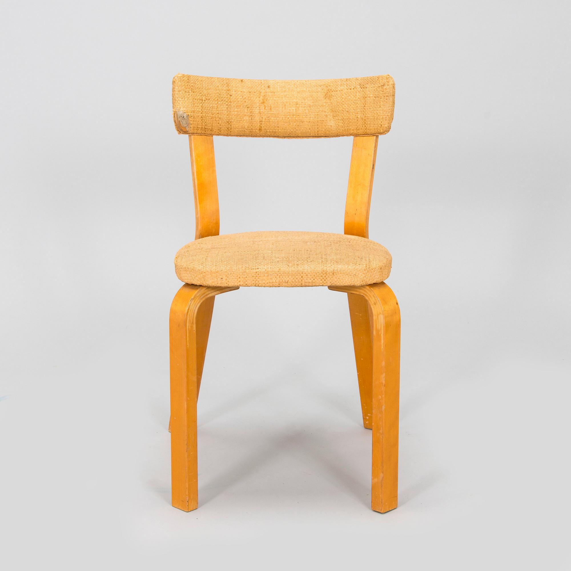 Alvar Aalto, mid-20th century '810' cabinet and a 
'69'chair Oy Huonekalu- ja Rakennustyötehdas Ab.