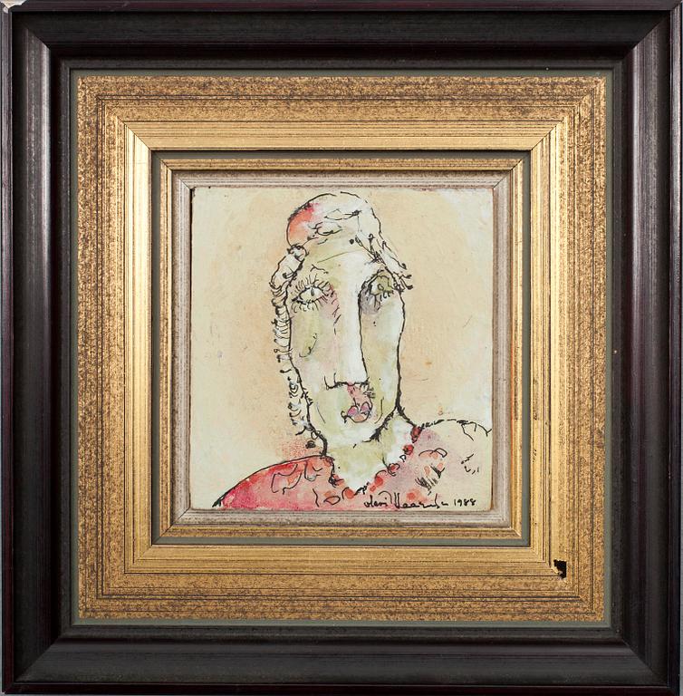 OLAVI VAARULA, blandteknik, sign. och dat. 1988.