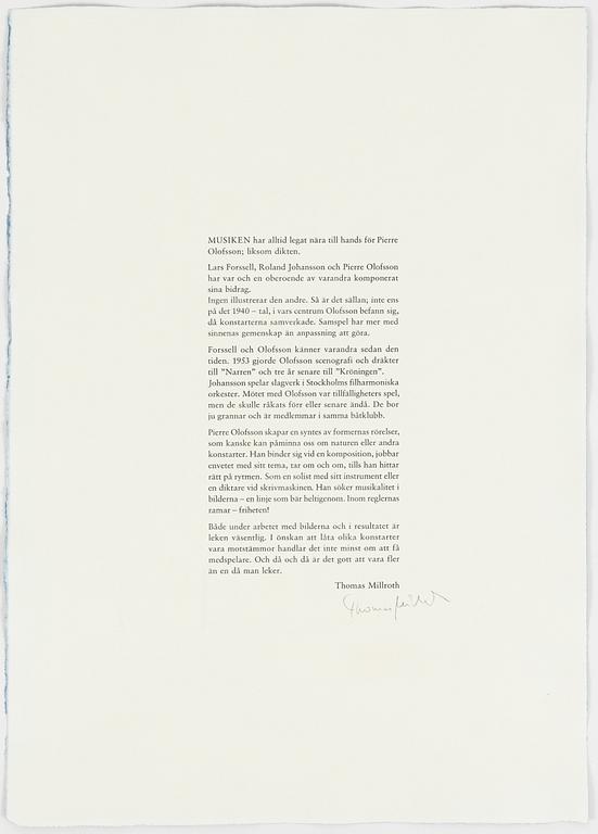 Pierre Olofsson, "Spindeller", mapp.