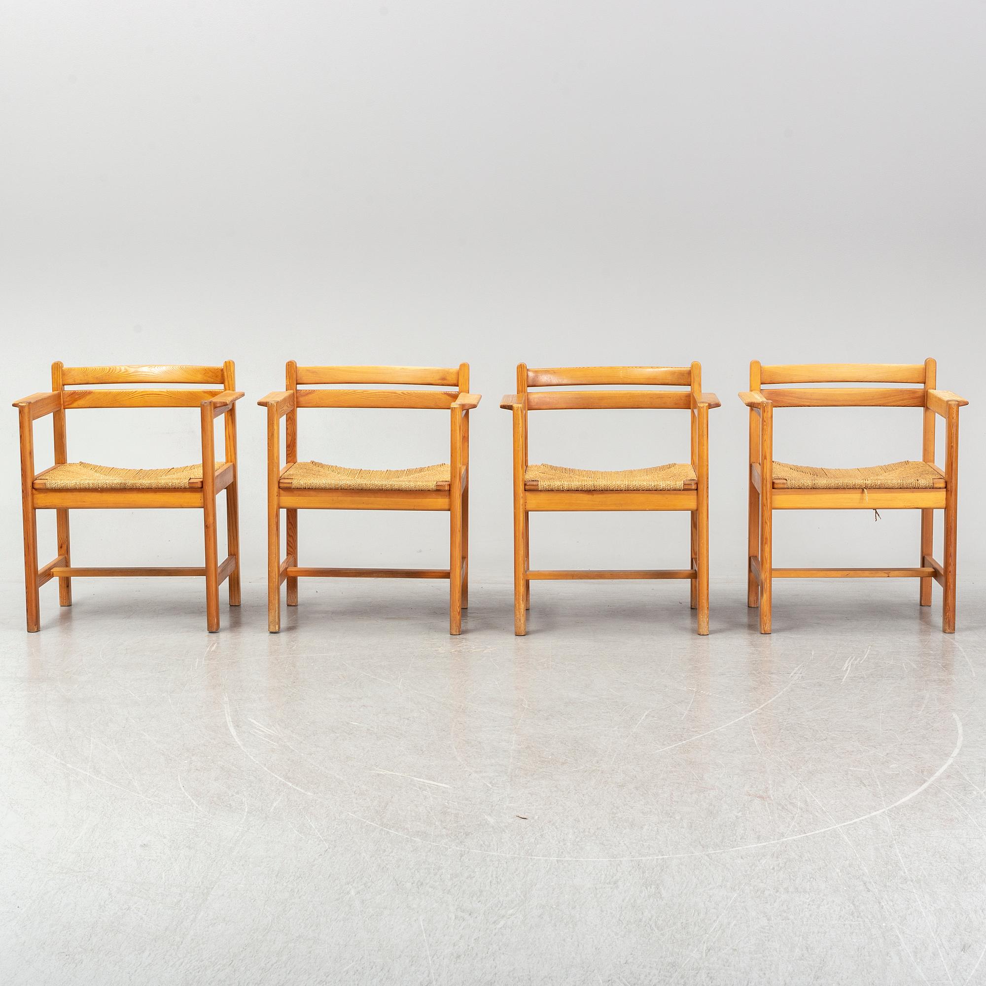 BØRGE MOGENSEN, four 'Asserbo' chairs, Karl Andersson & Söner.