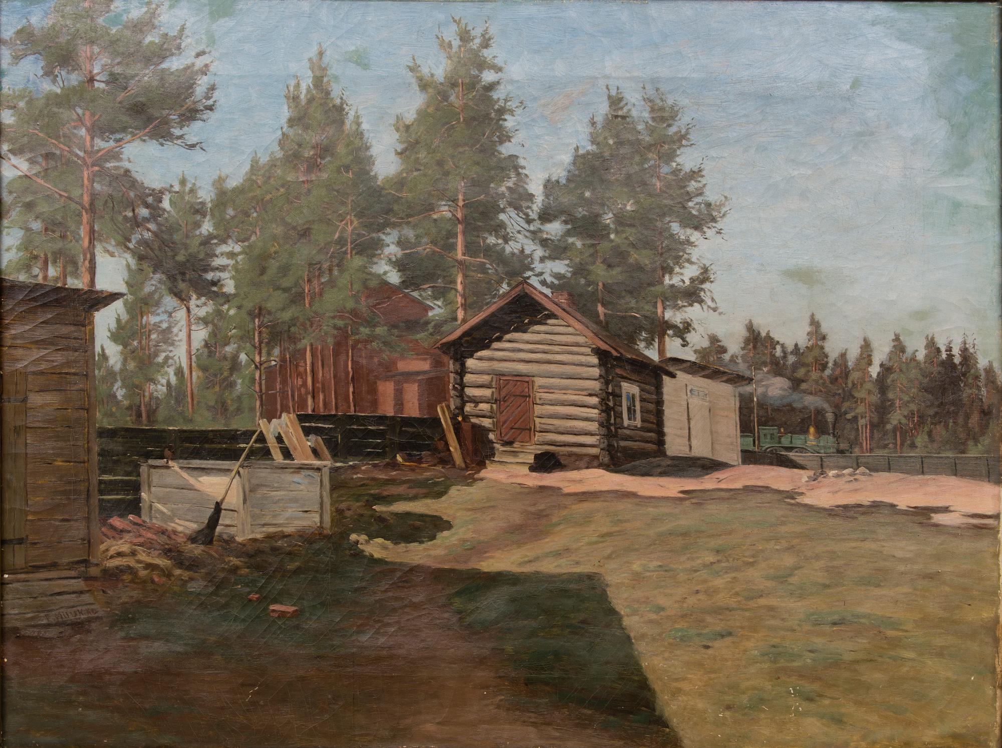 ELIAS MUUKKA, VIEW FROM A COURTYARD.