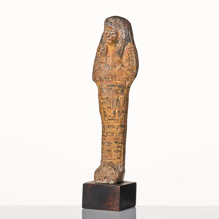 A pottery Ushabti Egypt presumably 18:e dynasty ca 1450 B.C.