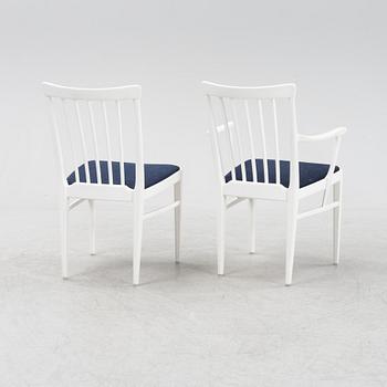 Carl Malmsten, a nine-piece 'Herrgården' dining suite, Bodafors.