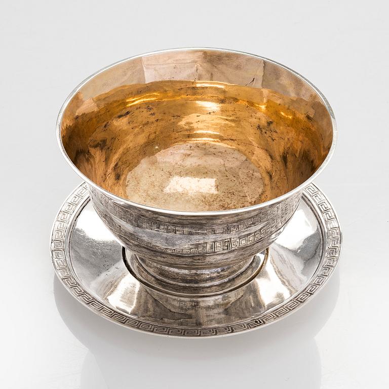 Joachim Flodin, sauce boat with tray, Stockholm 1823.