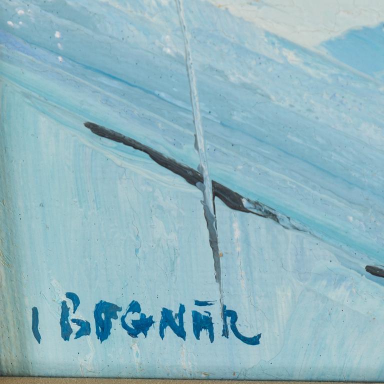 ISTVAN BOGNAR, olja på duk signrad.