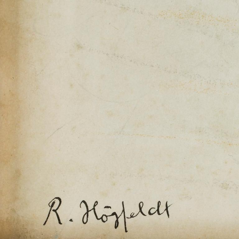 ROBERT HÖGFELDT, blandteknik. Signerad.