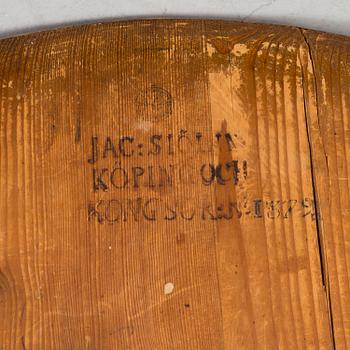 A Swedish 18th century tilt-top table by J Sjölin, master 1767-1785.