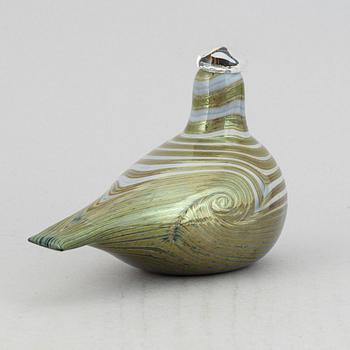 Oiva Toikka, a signed glass bird, Nuutajärvi, Finland.