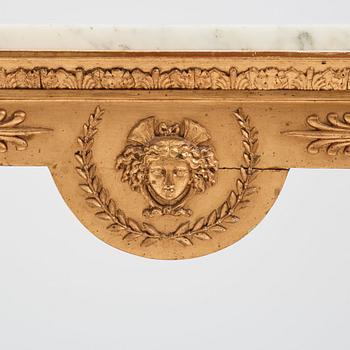 A Swedish Empire console table, first part of the 19th century.