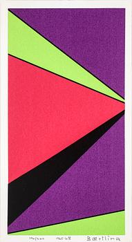 Olle Baertling · OLLE BAERTLING, färgserigrafi, 1965-68, signerad och numrerad 196/300.