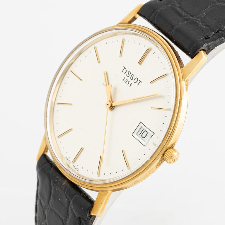 Tissot, wristwatch, 18K gold, 33.5 mm.