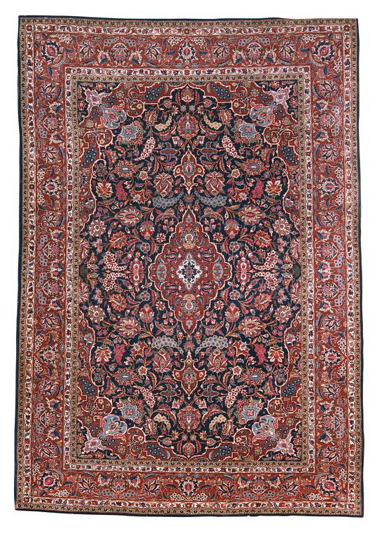 SEMI-ANTIQUE KASHAN. 285,5 x 193,5 cm.