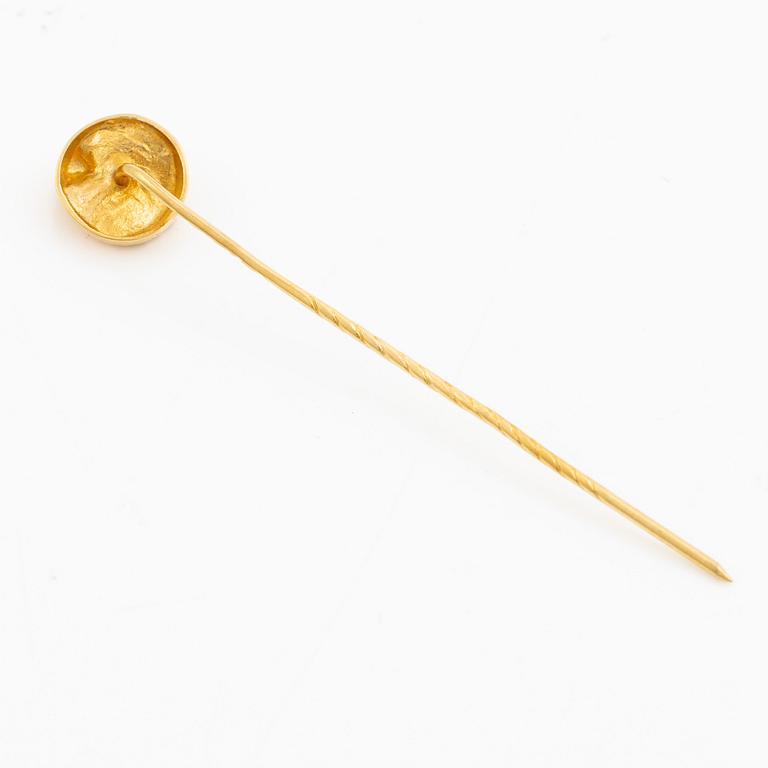 Lapponia, brooch pin, 18K gold.