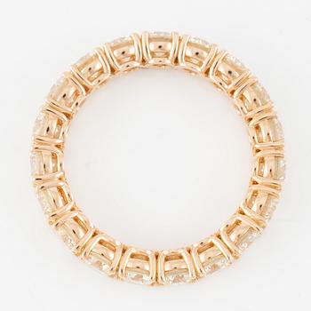 Ring, full eternity with brilliant-cut diamonds.
