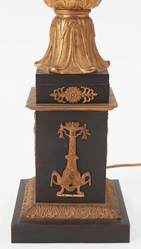 A French Empire style late 19th century table lamp.