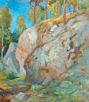 261. Väinö Hämäläinen, SUNLIT CLIFFS.