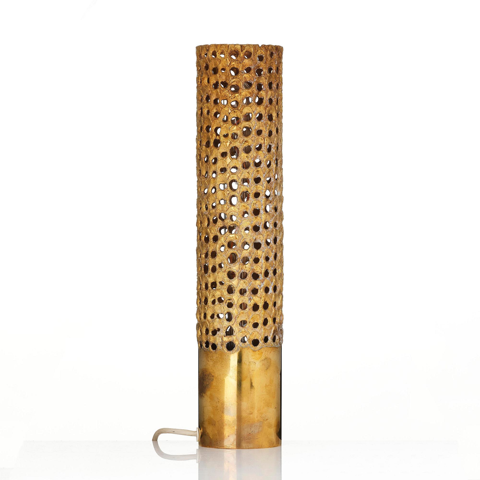 Pierre Forssell, bordslampa, Mässingstudion, Skultuna, 1986.