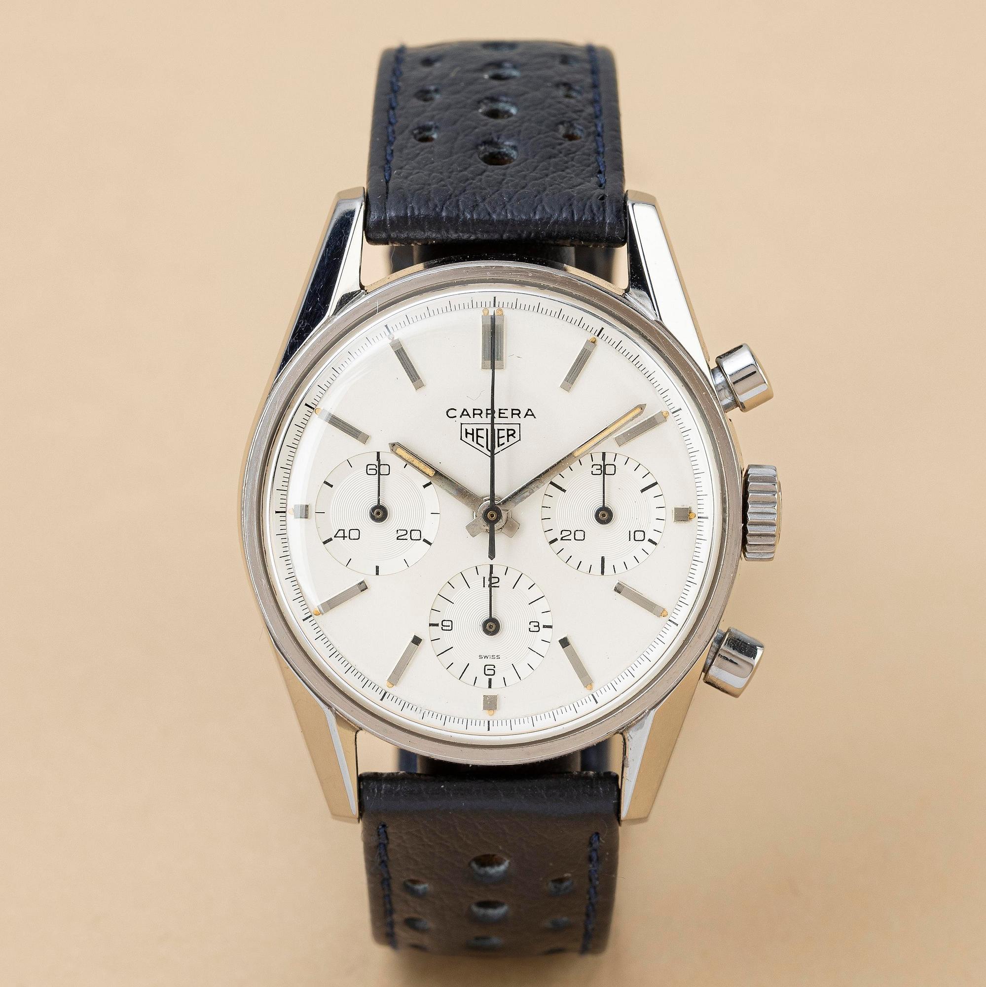 Heuer, Carrera, "Eggshell 1st Execution", ca 1963.