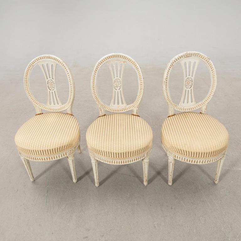 Chairs 6 pcs Sengustavian Lindomar work, first half of the 19th century.