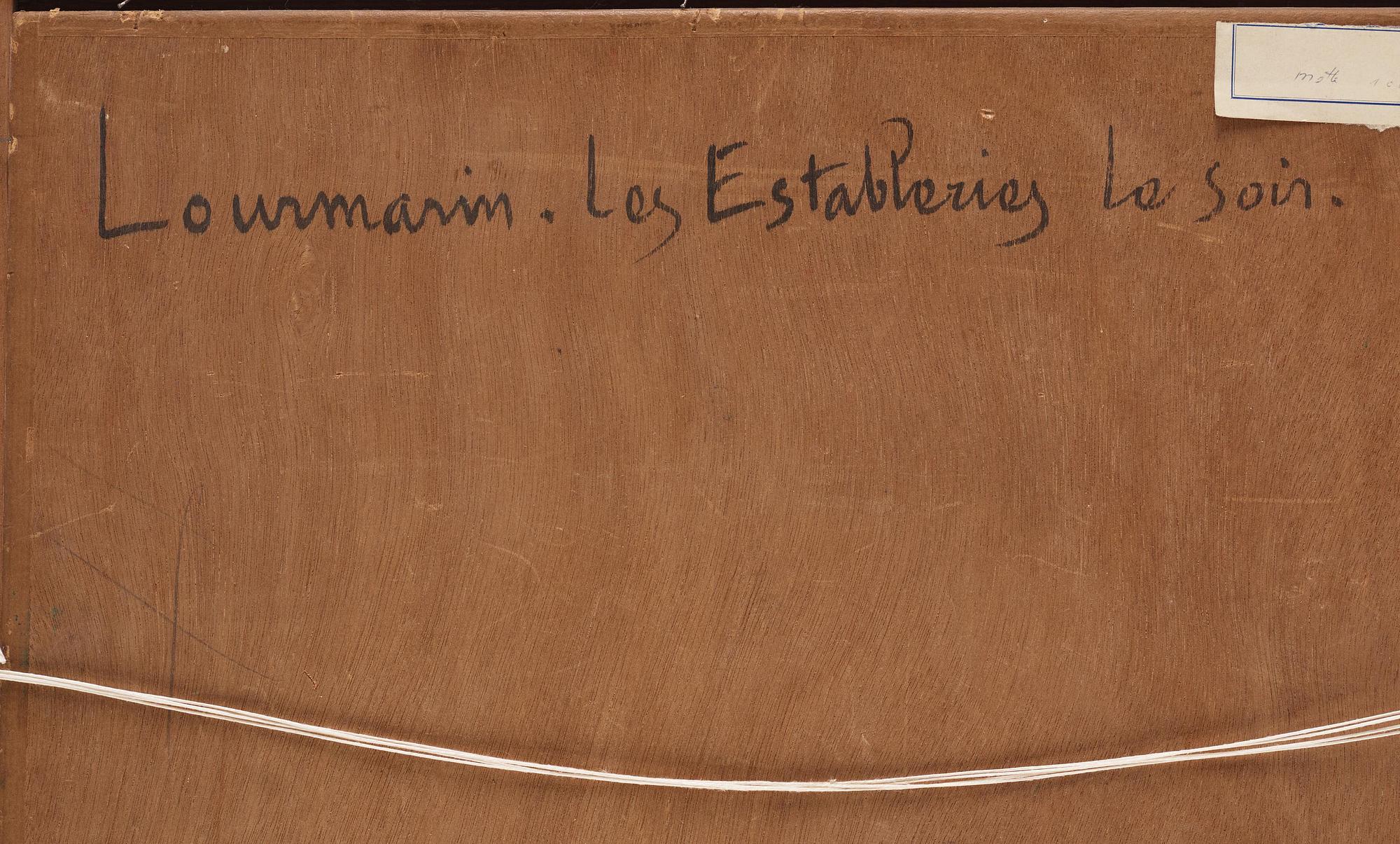 Pierre Paul Girieud, "Lourmarin, Les estableries le soir".