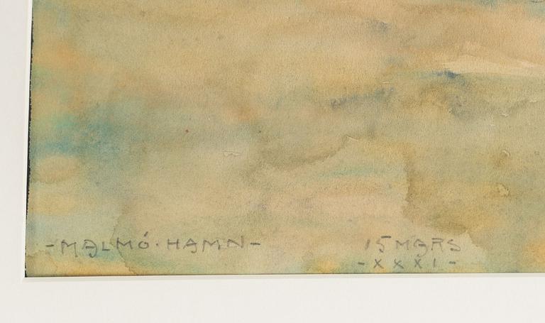 Carl Johan Forsberg, "Malmö hamn".