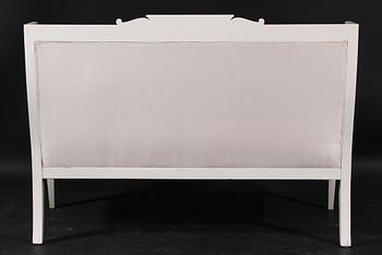 SALONGSGRUPP, 6 delar, empirestil, omkring 1900.