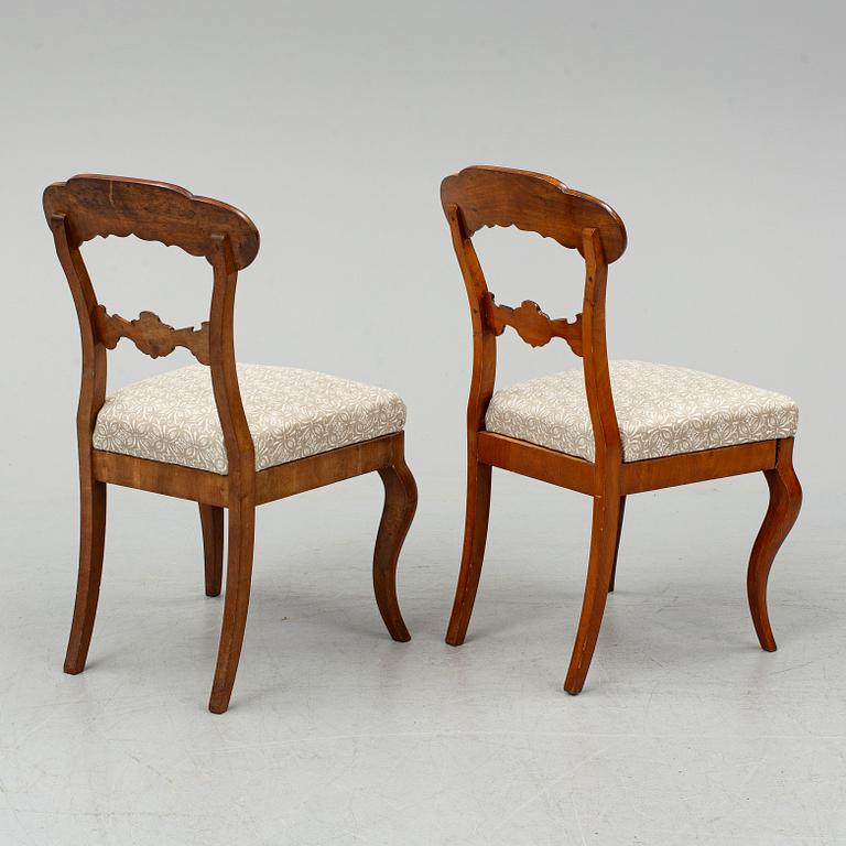 Five mid 19th century chairs.