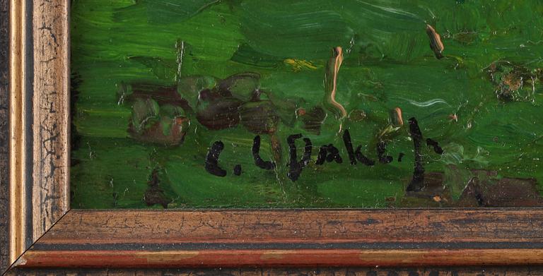 CAREL LODEWIJK DAKE II, olja på duk, signerad.