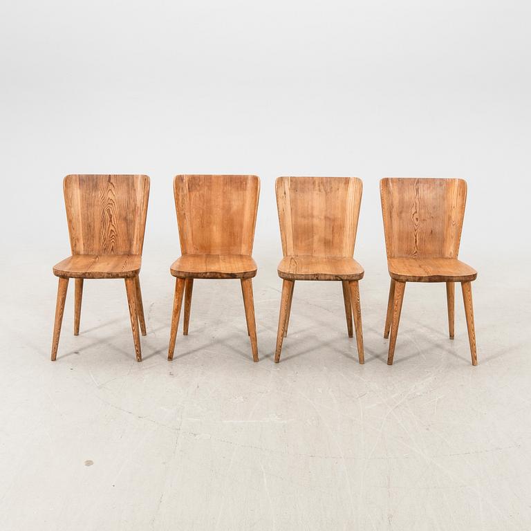 Göran Malmvall, stolar  4 st, "modell 510", Svensk Fur, Karl Andersson och söner, 1900-talets mitt.