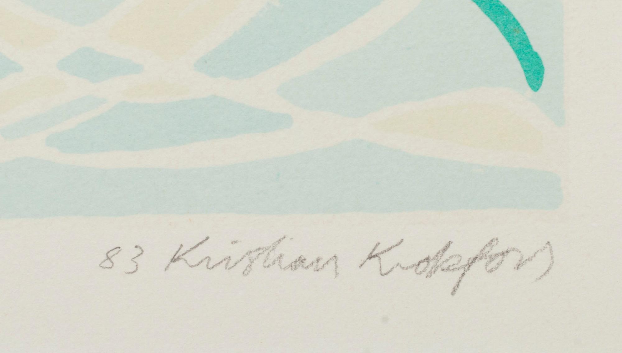 KRISTIAN KROKFORS, litografi, 50/50, signerad och daterad 1983.