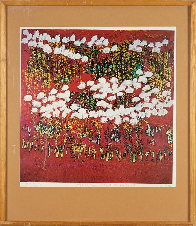 Reidar Särestöniemi, offset, 1976. signed 228/300.