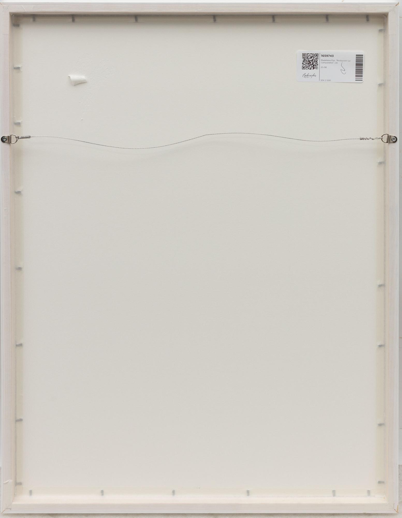 Madeleine Pyk, "Restaurant La Campanette".