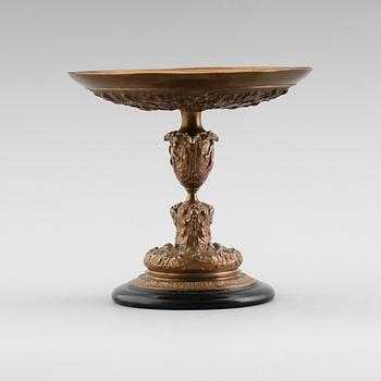 TAZZA, bronserad metall, 1800-talets andra hälft.
