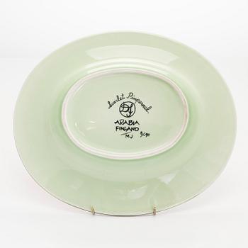 Dorrit von Fieandt, malja, keramiikkaa, "Scarlet Pimpernel", monogrammisigneeraus DF Arabia Finland. 1990.